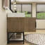 Finition du meuble-lavabo sur pied simple de base 42 po Jessica: Noir lustré-72495705