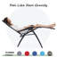 Chaise rembourrée inclinable zéro gravité avec coussin