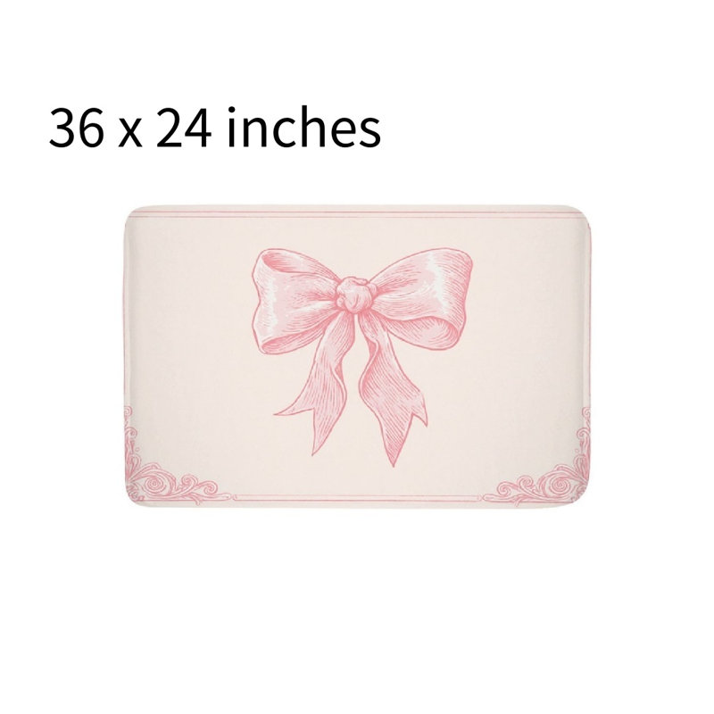 Tapis pour salle de bain rose