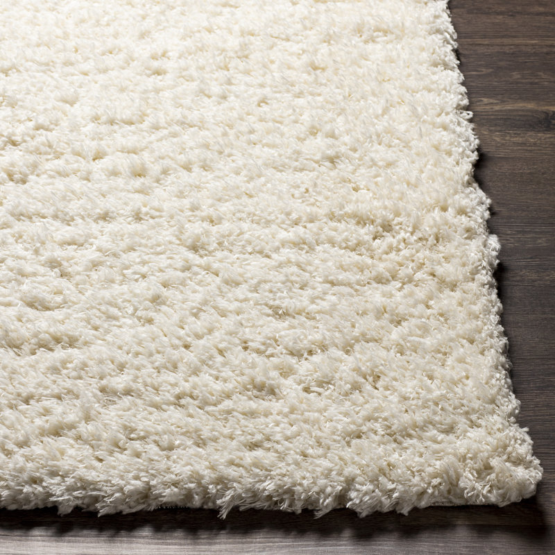 Tapis crème tissé à la machine Gilkey, Carré 7 pi 10 po