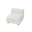 Fauteuil d'appoint ergonomique moderne, recouvert de bois massif beige, pour un usage domestique polyvalent