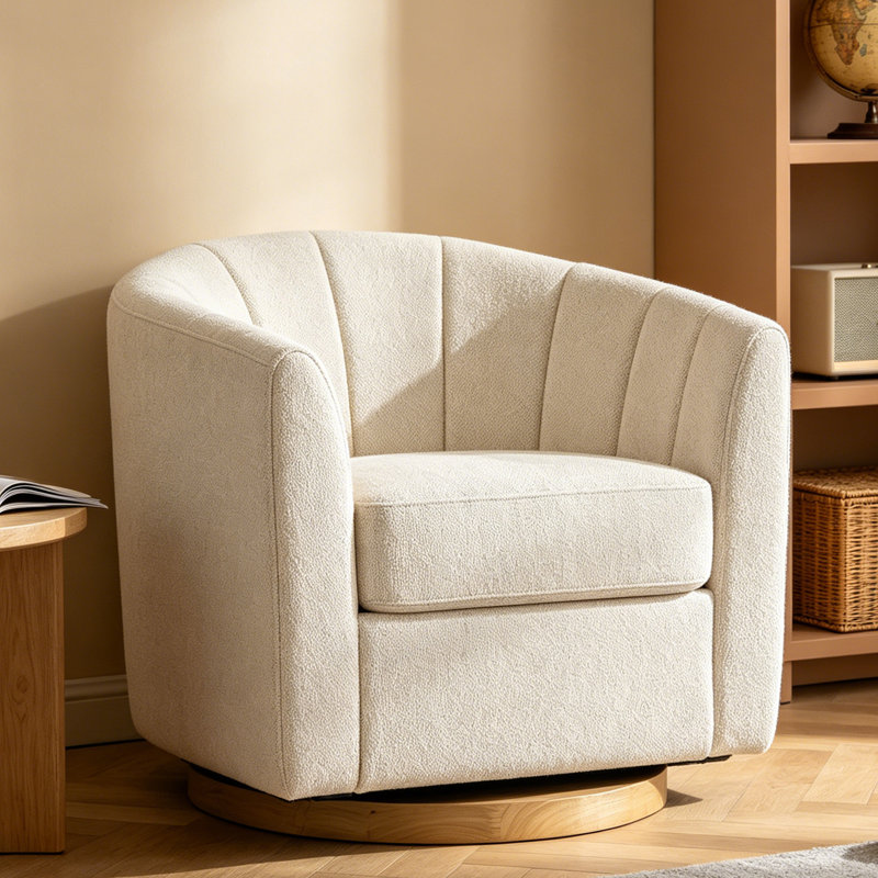 Canapé rembourré pivotant simple, Beige