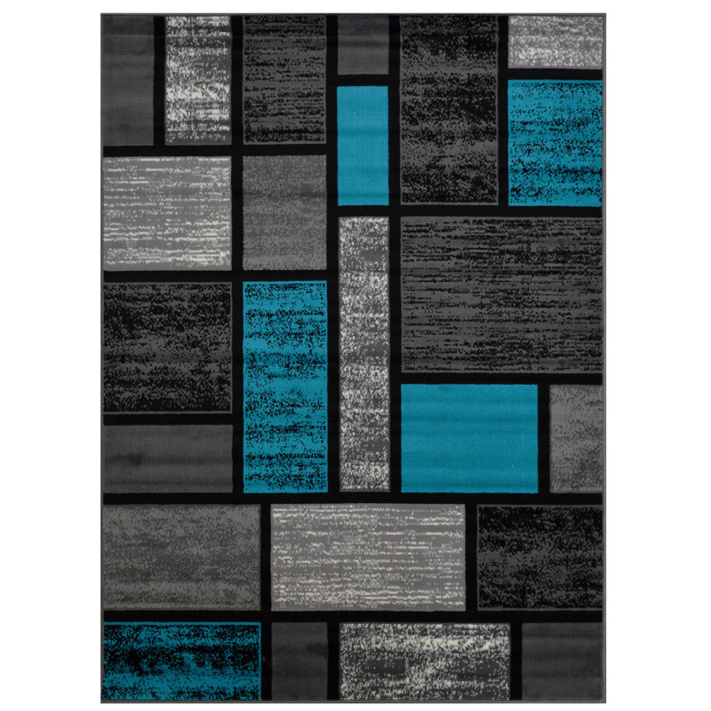 Lorccan Geometric Indoor Rug, Rectangle 5'2" x 7'