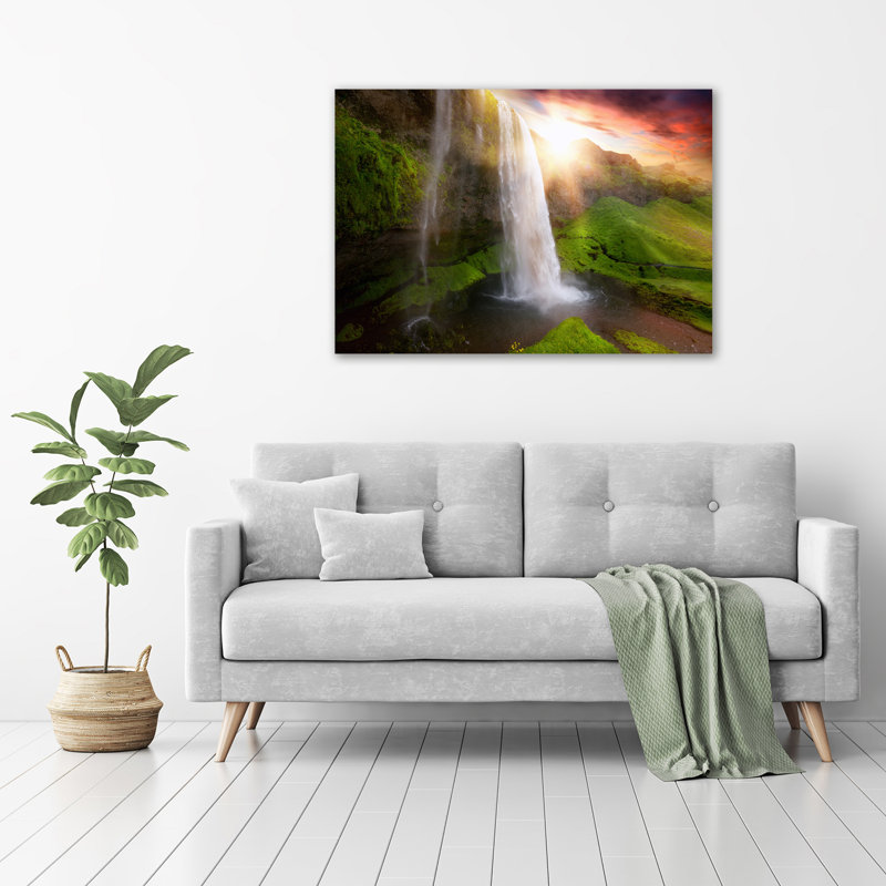 Waterfall - No Frame Print on Glass