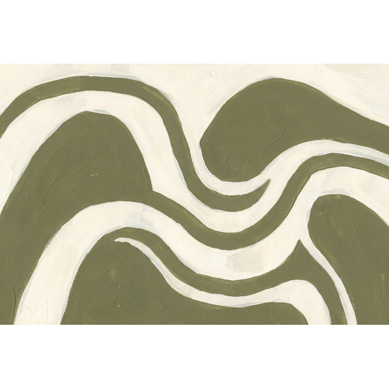 Papier peint vert olive, Texturé non collé, 140 po x 108 po