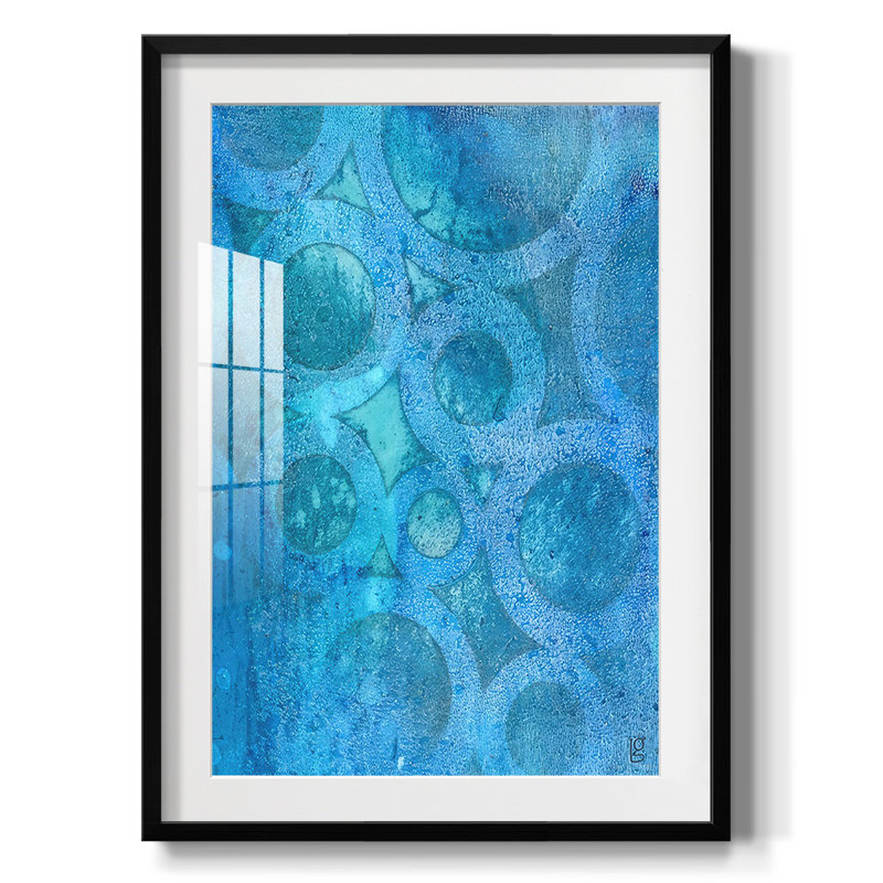 Pensées répétitives - impression encadrée, H 25,5 po x l 17,5 po, Noir