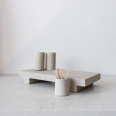 Trivet Riser Solid Natural Sandstone Tray