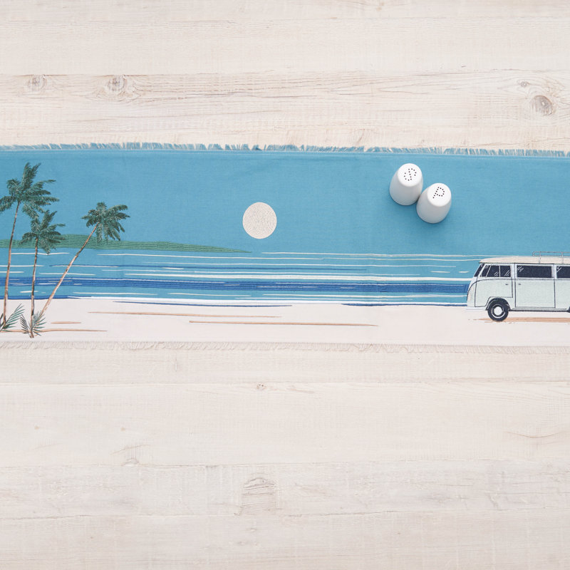 Retro Palms Indoor Table Runner
