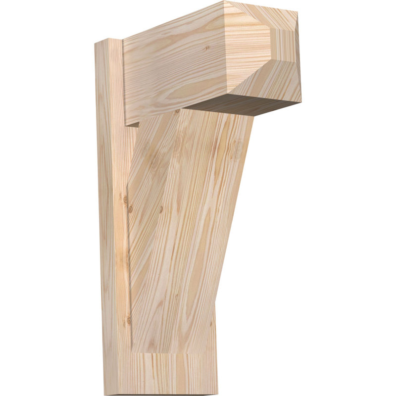 Artisan traditionnel en bois rustique, Sapin Douglas de 7 1/2 po (lisse), P 14 po x H 22 po