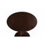 Table d'appoint ronde 23 po brun noyer, table d'appoint moderne avec pieds en bois massif, petite table de chevet pour le bureau de la chambre à coucher-1927321074