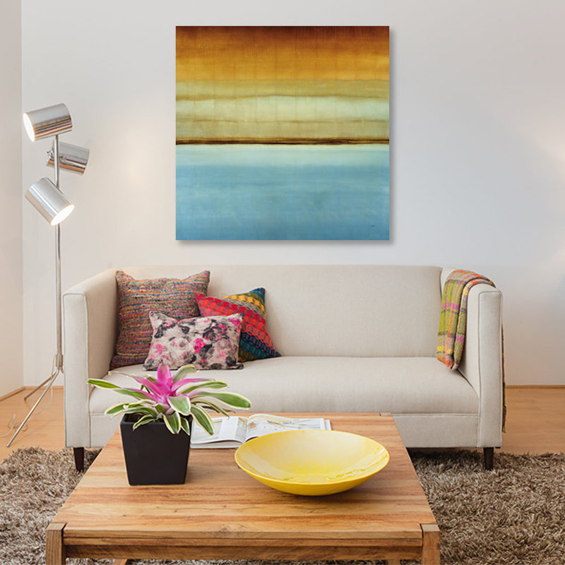 « blue mousse ii », impression sur toile, H 12 po x l 12 po x P 0,75 po, Pas de tapis, Toile tendue