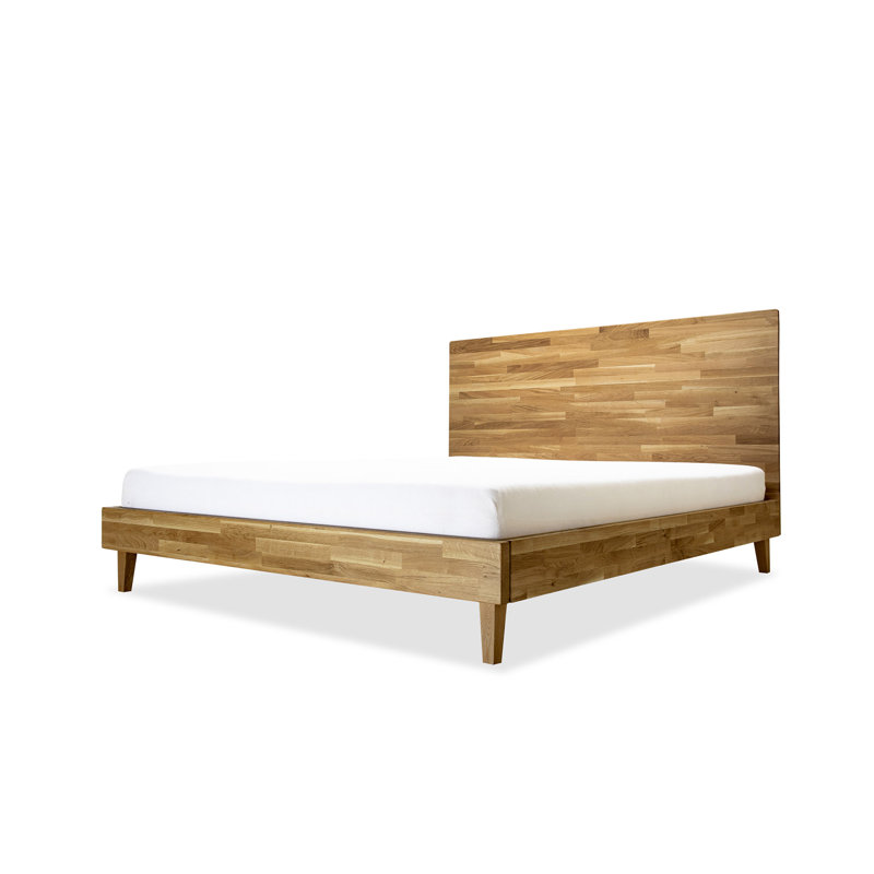 Upholstered Bed, 160 x 200 cm, rustic oak