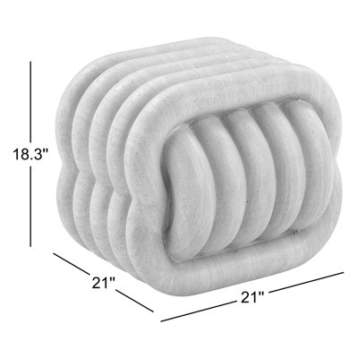 Rolandat Concrete Accent Stool
