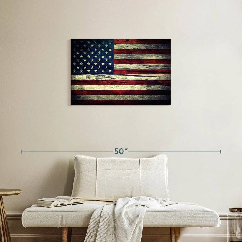Drapeau américain Borges, H 20 po x l 30 po