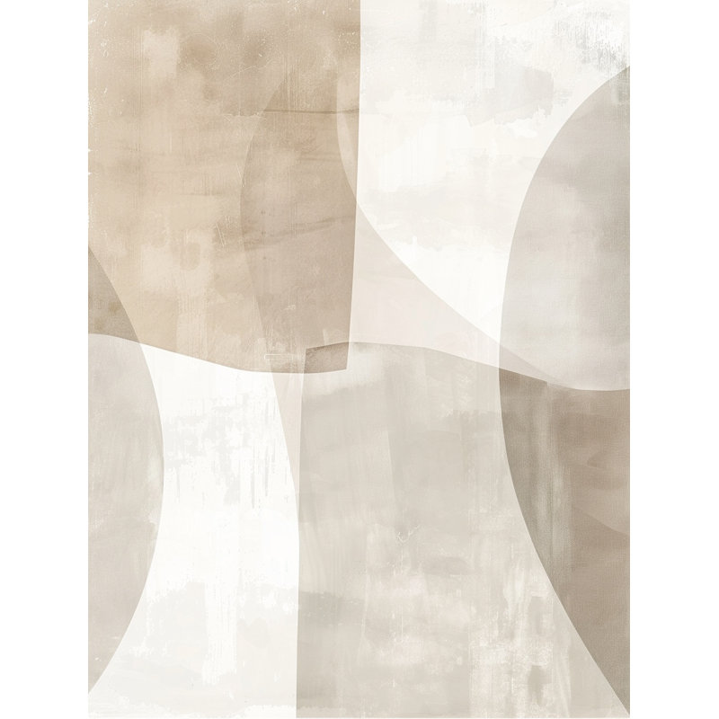 «Calm Curve Composition», art abstrait moderne sur toile tendue, H 36 po x l 24 po x P 1,5 po