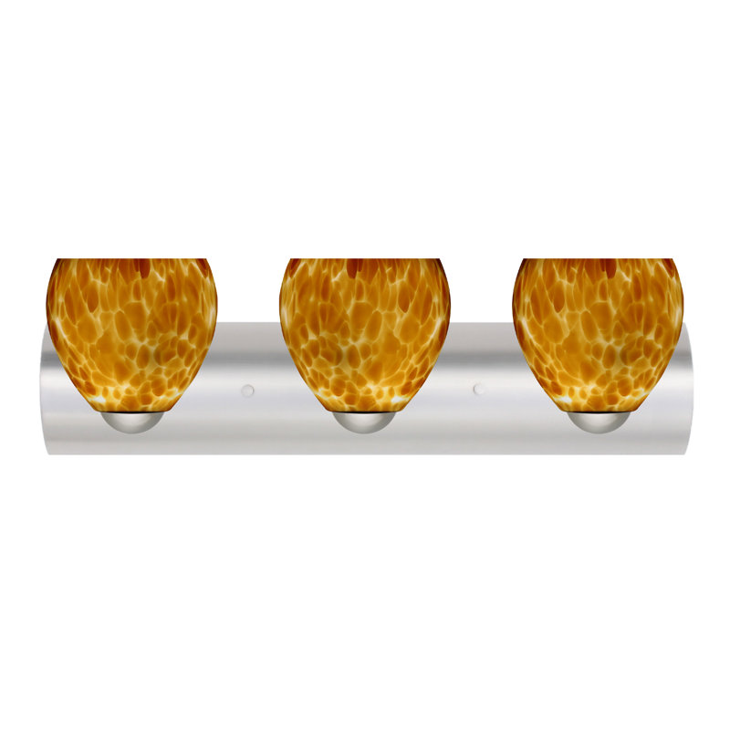 Danilo 3 - Light Dimmable Bath Bar, Satin Nickel, Opal Matte, Incandescent