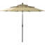 Ensemble de salle à manger long pour 4 personnes 37 "avec parasol Leonard-100187956