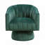 Fauteuil demi-tonneau en velours-412068181