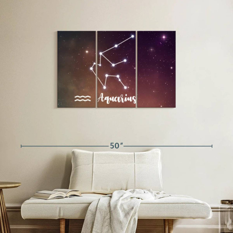 Adella Aquarius Constellation, H 24 po x l 38 po