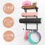 Support de tapis de yoga mural, accessoires de gym à domicile, noir carbonisé