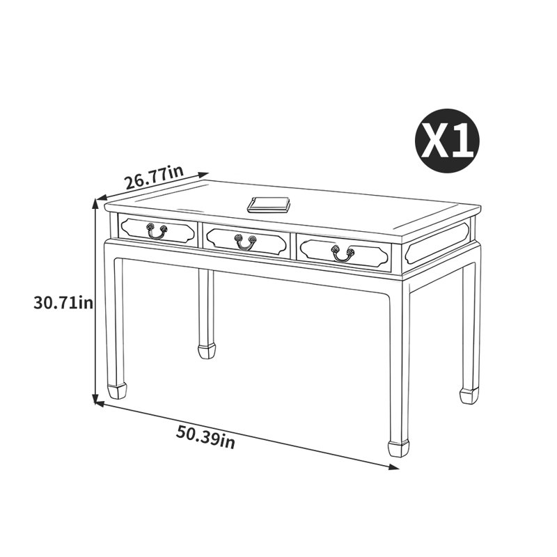 Petit bureau de style chinois