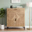 Armoire de rangement en bois avec 1 tiroir et 1 tablette interne Texture Design, convient à divers styles de maison, facile à assembler, brun antique