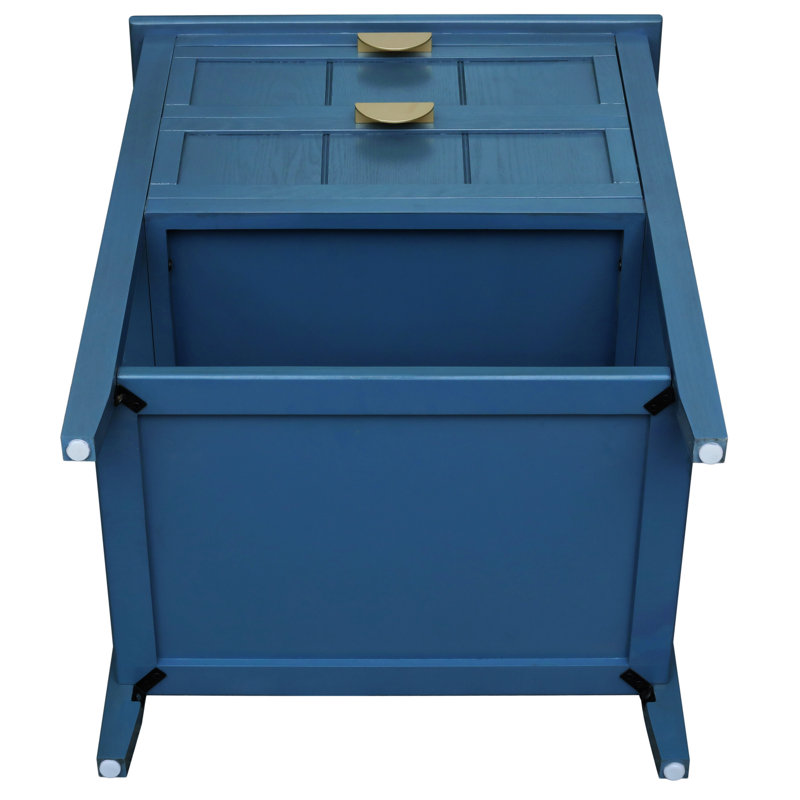 Table d'appoint 2 tiroirs, Bleu