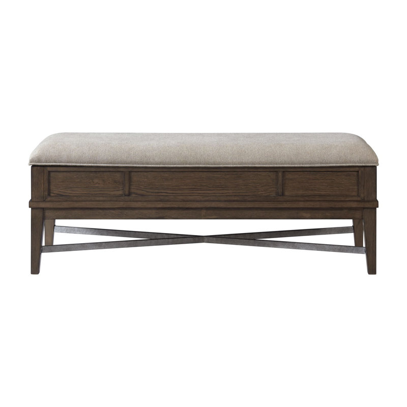 Raaya Polyester Blend Upholstered Storage Bench