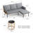 3-Piece Outdoor Rattan Sofa Set with Table, Modern Weather-Resistant for Patios & Balconies-1266768151