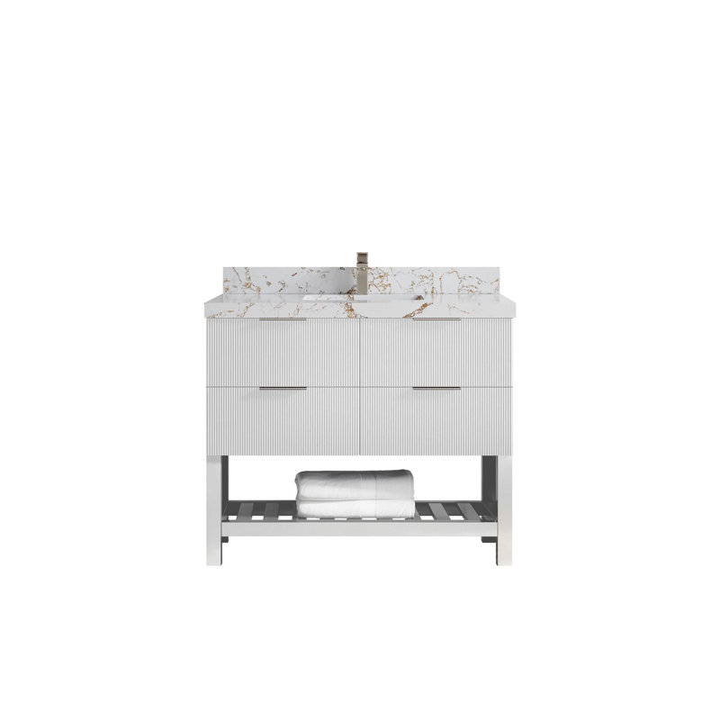 Meuble-lavabo simple avec plateau Catalina 42