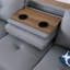 Canapé modulaire en similicuir avec repose-pieds-129176057