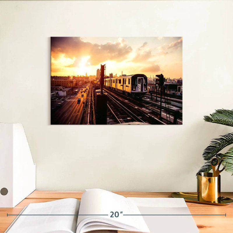 New York Train, 8" H x 12" W