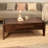 Essence Walnut Haze Solid Wood Coffee Table with Integrated Storage Drawer