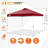 Pop Up Canopies 10 Ft. W x 10 FT. D Metal Party Tent Canopy-85378398