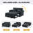 Modern 3 in 1 Convertible Sleeper Sofa, Pull Out Couch Bed with Adjustable Backrest-2120600151