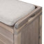 Banc de rangement avec panier amovible et 2 tiroirs, banc à chaussures entièrement assemblé avec coussin amovible-162589230