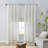 Linen Blend Light Filtering Curtain Panel Pair(2 Pcs Window Panels)-354857244