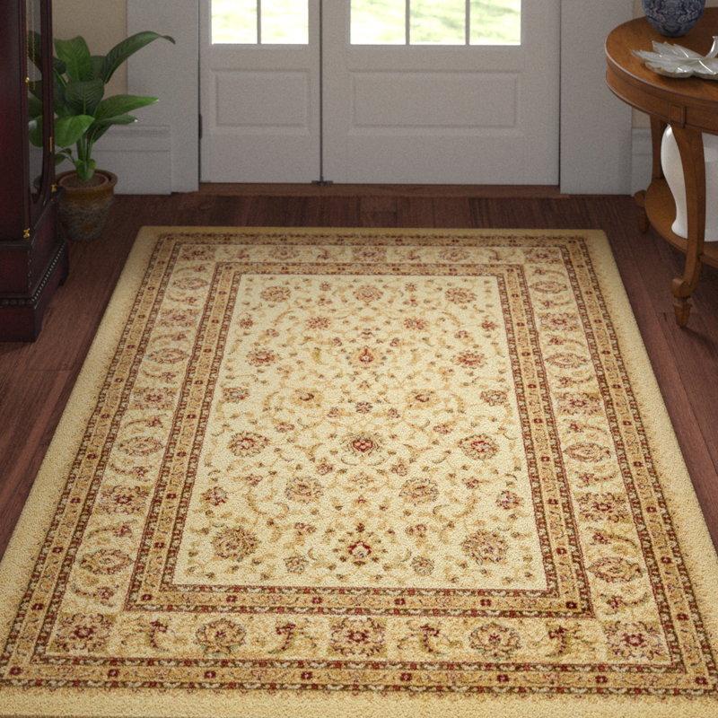 Tapis oriental Niles, Rectangle 6 pi 1 po x 9 pi, Crème