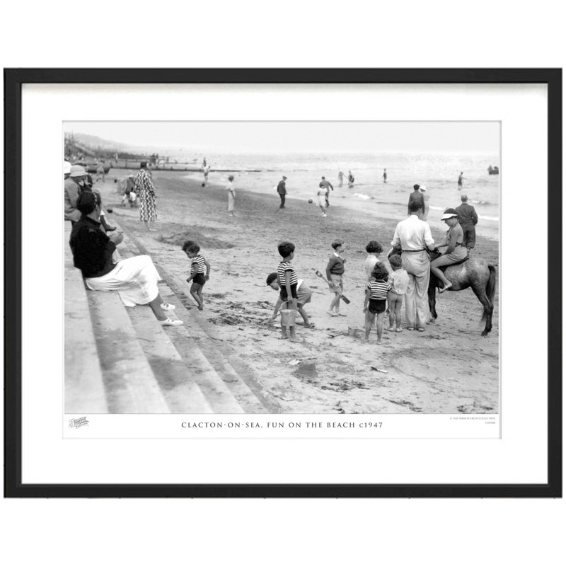 Clacton On Sea, Fun On The Beach C1947 by Francis Frith - Single Picture Frame Print, 28cm H x 36cm W x 2.3cm D