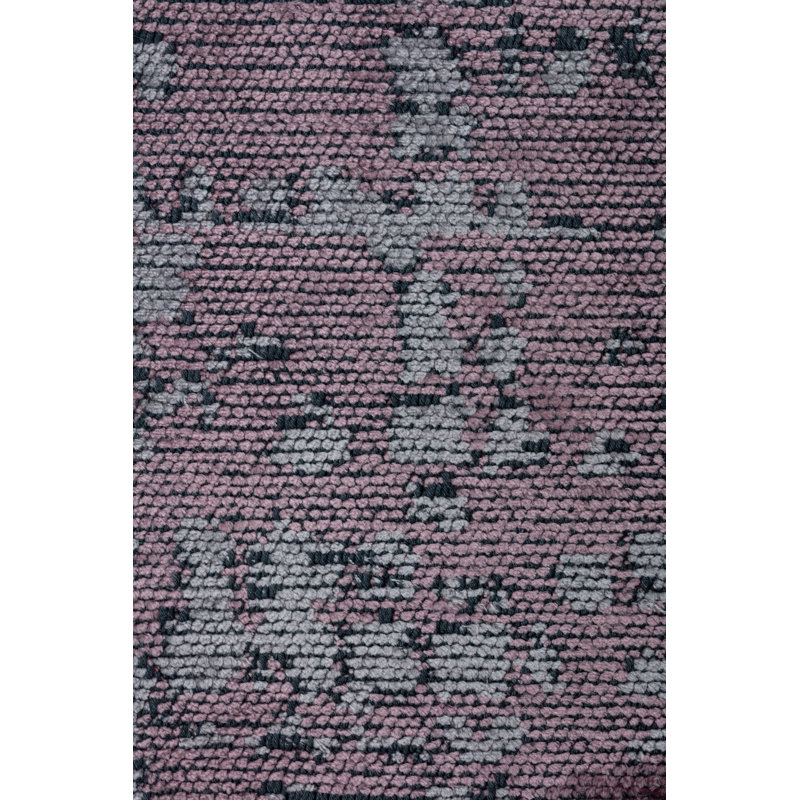 Lilac/Pink/Gray Abstract Luxury Area Rug, Rectangle 7'10" x 11'2"