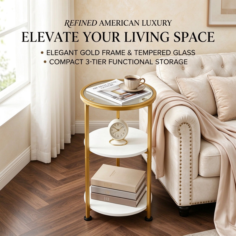 3 Legs Round Side Table