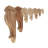 10-1/2 in x 4-7/8 in x 5-1/4 in Unfinished Solid Classic Traditional Plain Wood Corbel-51890554