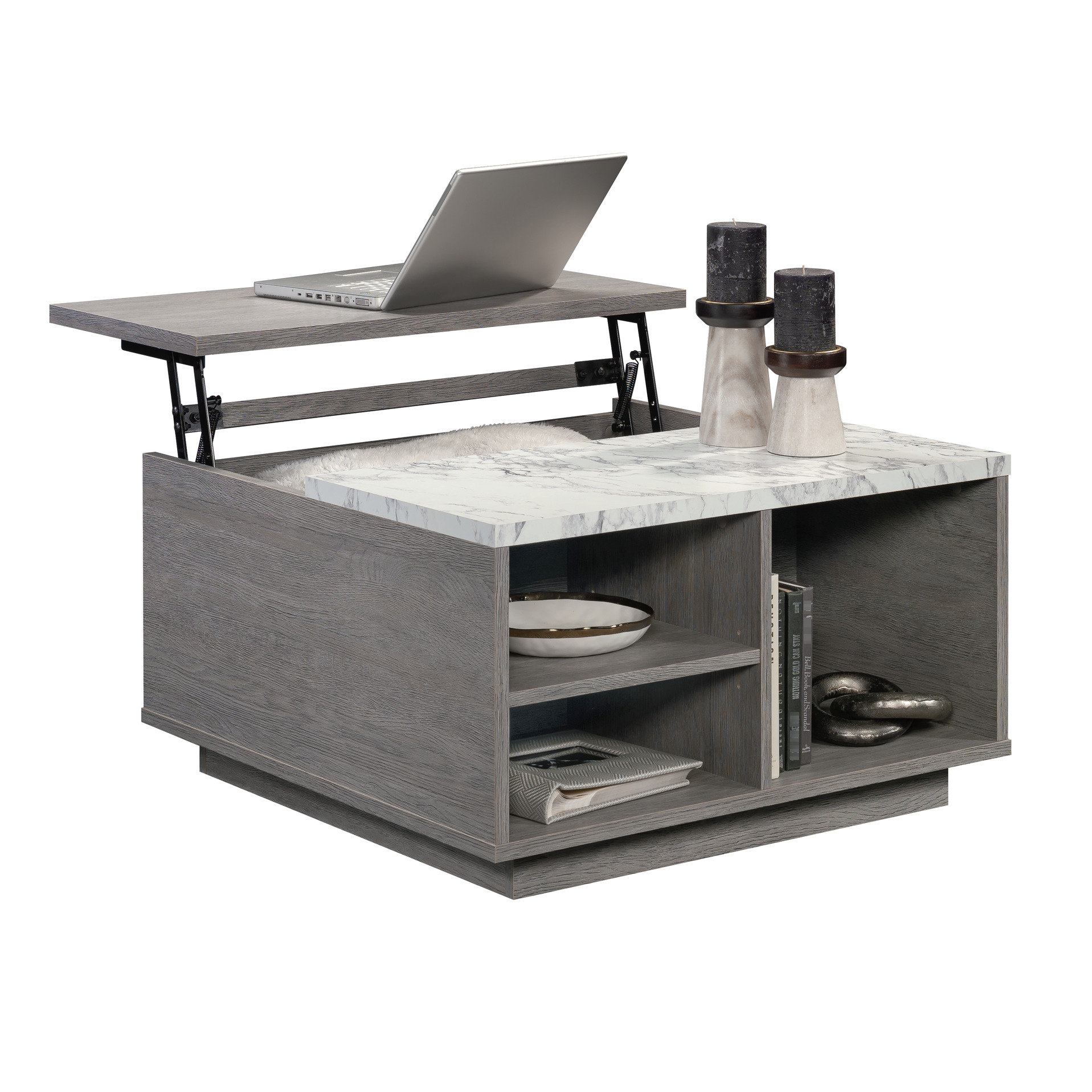 Latitude Run® Lift - Top Coffee Table, Brown, Contemporary Design, Gray ...