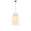 15" Wide Channell Tapered & Pleated Pendant