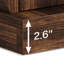 Table d'appoint Farmhouse avec abri de rangement, tiroir et armoire