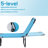 Outsunny Folding Chaise Lounge Pool Chairs, Outdoor Sun Tanning Chairs With 5-Level Reclining Back, Steel Frame For Beach, Yard, Patio, Sky Blue-1335137362-1335137363