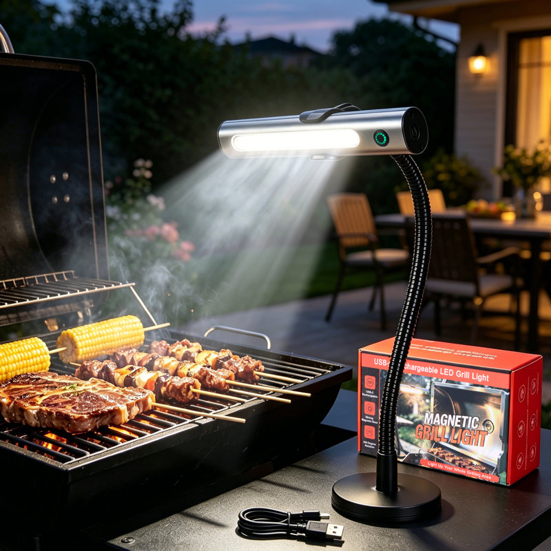 Rechargeable BBQ Grill Light with Strong Magnet COB LED Grill Lights