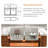 Quartz 33" X 22" Granite Composite Workstation Sink Quartz Drop In Low Divider 50/50 Double Bowls Kitchen Sink-128558940