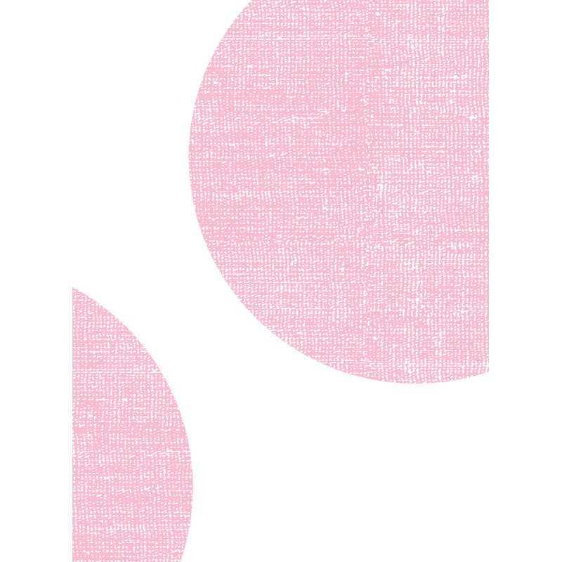 Adhésif décoratif pois texturés, Rose bonbon