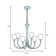 V2353 Pitkin 3-Light Shaded Classic/Traditional Chandelier with Bell Shape Alabaster Glass Shades